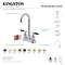 Kingston Brass Double-Handle 4" Centerset Bar Faucet, Antique Copper KB849CKLAC - alternate 6
