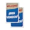 Signmission Welcome, Vinyl Decals Only 24 Inch x 36 Inch, Vinyl Decal, 2PK DSB-2436-2PACK-30437 - alternate 1