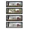 Homeroots Set Of Four Four Seasons Collection II 2 Black Framed Print Wall Art, 4PK 405761 - alternate 1