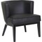 Boss Ava Accent Chair, Black Seat, Black Back, 25 1/2 in W 29" L 28" H, Fixed, Vinyl Seat B529BK-BK - alternate 1