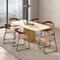 Leisuremod Lyra Collection Modern Chair in Dark Wood back and Taupe Seat, 4PK LCAS-41DTP4 - alternate 6
