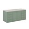 James Martin Vanities Chicago 60" Single Vanity, Smokey Celadon, w/ 3 CM Siberian Silestone Top 503-V60S-SC-3SFR - alternate 7