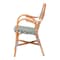 Bali & Pari Mattie Natural Rattan Dining Bistro Chair, Green 269-14767-ZORO - alternate 7