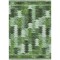 Homeroots 5' X 8' Olive Green And Fern Green Southwestern Washable Indoor Outdoor Area Rug 587345 - alternate 8