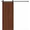 Sartodoors Modern Barn Door 28 x 96 inches, BASIC 3001 Walnut Franko, 6.6FT Rail Track Heavy Hardware Set, S BASIC3001BD-B-GOFR-2896 - alternate 1
