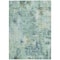 Homeroots 5' X 8' Teal Blue Green And Ivory Abstract Washable Indoor Outdoor Area Rug 587855 - alternate 6