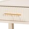 Baxton Studio Primrose Mid-Century Ivory Fluted Wood 1-Drawer Nightstand 249-13831-ZORO - alternate 9
