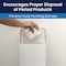 Hospeco Health Gards Menstrual Care Waste Receptacle, White - 1 Each 250-201W - alternate 3