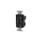 Hubbell 15A 125V Duplex Receptacle with Two 3.0A USB Ports, Black USB15X2BK - alternate 2
