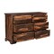 Homeroots 60" Dark Brown Solid Wood Six Drawer Dresser 521231 - alternate 12