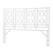 Bali & Pari Sampson Bohemian White Rattan King Size Standalone Headboard 251-13865-ZORO - alternate 1