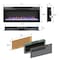 Edendirect 44 in. Wall Mount Electric Fireplace with Remote and Multi Color Flame , LED Light Heater in Black ZR-W1769P171421 - alternate 7