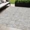 Homeroots 5' X 8' Gray Ivory And Brown Floral Washable Indoor Outdoor Area Rug 595956 - alternate 1