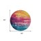 Homeroots 8' Merlot And Blush Round Abstract Washable Indoor Outdoor Area Rug 610945 - alternate 6