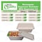 Ecoquality 34oz Rectangular Sugarcane Container With Sugarcane Lid, Compostable Bowl For Meals, 50PK EQCRTBWSL34-50 - alternate 7