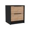 Homeroots Three Piece Brown and Black Bedroom Set 530258 - alternate 13