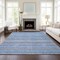 Homeroots 5' X 8' Sky Blue And Navy Blue Striped Washable Indoor Outdoor Area Rug 577806 - alternate 7