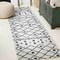 Jonathan Y Nokat Tribal Bohemian Ivory/Black 2 ft. x 8 ft. Indoor/Outdoor Runner Rug SMB131D-28 - alternate 1