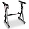 Pyle Universal Electronic Piano, Black Heavy-Duty Z Style Keyboard Stand with Locking Wheels, Adjustable PKSTZ88 - alternate 1