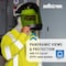 Sellstrom Faceshield with 6-Point Suspension Hard Hat, Arc Flash Series, Front Brim, Ratchet Suspension S31202 - alternate 4