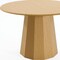 Homeroots 46" Natural Wood Pedestal Base Round Top Dining Table 721088 - alternate 5