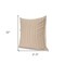 Homeroots 22" Beige And Gray Plaid Cotton Blend Throw Pillow Cover with Texture 608202 - alternate 3