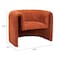 Homeroots 37" Burnt Orange Sherpa And Upholstered Tufted Arm Chair 572302 - alternate 9
