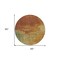 Homeroots 8' Terra Cotta Copper And Green Round Abstract Washable Indoor Outdoor Area Rug 604823 - alternate 8
