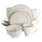 Gibson Elite Golden Halo 16 Piece Stoneware Dinnerware Set 127004.16 - alternate 1