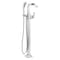 Delta Stryke Floor Mount Tub Filler Trim, 10.84 in, Lumicoat Chrome T4776-PR-FL - alternate 2