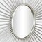 Homeroots 32" Silver Metal Sunburst Framed Accent Mirror 379877 - alternate 6