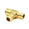 Thrifco Plumbing 3/4" x 1/2" x 1/2" Brass Reducing Tee Lead Free F1807 - (PEX B) 7910233 - alternate 1
