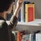 Acrimet Steel Metal Bookends for Shelves, Heavy Duty, for Large books, Red, 2PK 292.8 - alternate 9