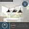 Vaxcel Galena 25.25 in W 3-Light Matte Black, Satin Nickel Nautical Coastal Bathroom Vanity Fixture W0403R - alternate 6