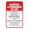 Signmission Dumping Is Forbidden By Law Bilingual, Heavy-Gauge Aluminum, 18" x 24", A-1824-25231 A-1824-25231 - alternate 2