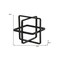 Homeroots 6" Black Metal Abstract Cube Sculpture 483261 - alternate 6