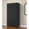 Homeroots 35" Black Two Drawer Combo Dresser 534933 - alternate 10
