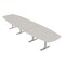 Skutchi Designs Arc Boat Conference Table With Power, 48 in W, 192 in L HAR-ABOT-48X192-T-K458-NA - alternate 1