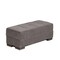Homeroots 52" Gray and Brown Chenille Tufted Storage Ottoman 608897 - alternate 5