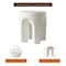 Leisuremod Crus Modern 18 in Round Fiberstone Side Table, 260 lb Capacity, Weather-Resistant, Fully Assembled CST17W - alternate 7