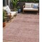 Homeroots 5' X 8' Blush And Mauve Medallion Washable Indoor Outdoor Area Rug 616101 - alternate 1