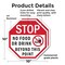 Signmission Stop No Food or Drink Beyond This P, 10 inch X 10 inch, Plastic Sign, 2PK OC-P-2PACK-10-81 - alternate 6
