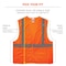 Ergodyne Safety Vest, Breakaway, Mesh, HV, Or, S/M 8215BA - alternate 8