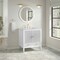 James Martin Vanities Myrrin 30" Single Vanity, Bright White w/ 3 CM Ethereal Noctis Silestone Top 485-V30-BW-3ENC - alternate 9