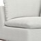 Homeroots 44" Gray Fabric Modular Sofa With Brown Legs 641030 - alternate 6