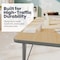 Flash Furniture Commercial Adjustable Height Rectangular Activity Table - Locking Casters-LT NAT XU-A2460-REC-LTNAT-T-P-CAS-GG - alternate 10