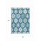Homeroots 10' X 14' Teal Blue Ivory And Gray Southwestern Washable Indoor Outdoor Area Rug 615181 - alternate 7
