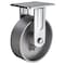 Vestil Cast Iron/Steel Rigid Caster 4 In. Diameter x 2 In. Width 1102 Lb. Capacity Silver CST-VE-4X2CI-R - alternate 1