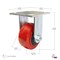 Madico Mold-On Polyurethane Industrial Casters, Fixed, with Plate, Red F22004 - alternate 3