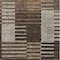 Homeroots 8' X 10' Chocolate Ivory And Gold Striped Washable Indoor Outdoor Area Rug 613160 - alternate 6